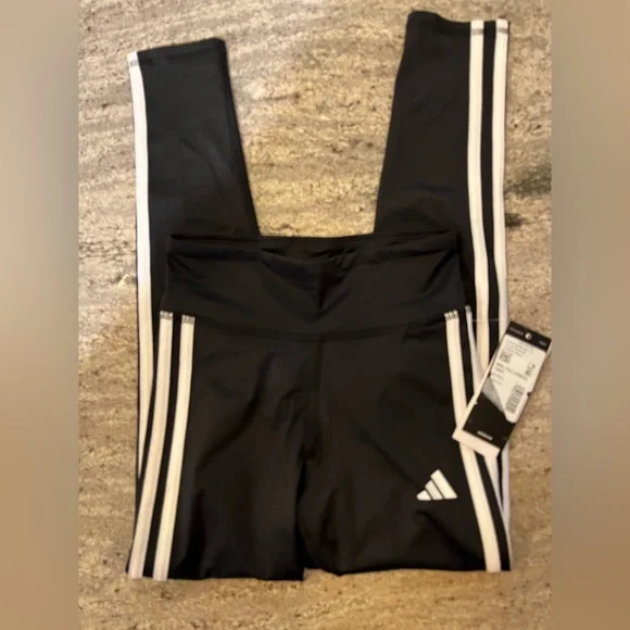 NWT Adidas Girls medium 10/12 AEROREADY® Long Tights - Picture 7 of 7